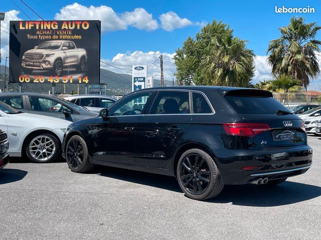 Audi A3 Sportback 2.0 TDi 150ch Ambition Luxe S  Noir de 2017