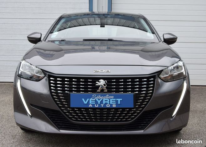Peugeot 208 1.2 100 ALLURE BUSINESS 1re MAIN 43857  Gris de 2020