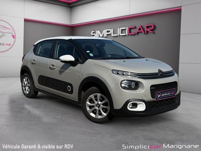 Citroen C3 PureTech 82cv DISTRI OK/CARPLAY/RADAR -  Gris de 2017