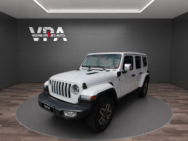 Jeep Wrangler Unlimited Sahara 4xe  PHEV 272ch Sky On Blanc de 2022
