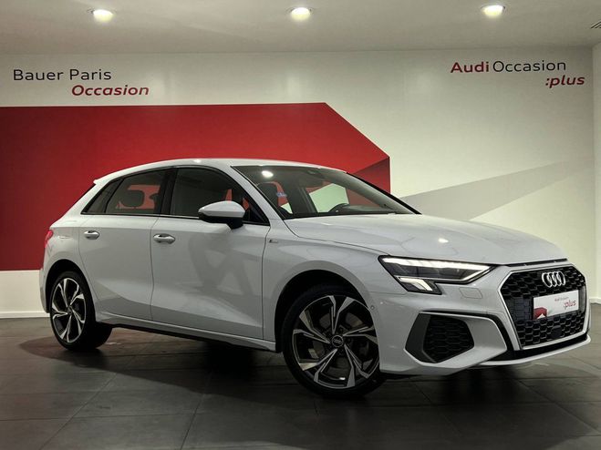 Audi A3 Sportback 40 TFSIe 204 S tronic 6 S Line Blanc de 2021