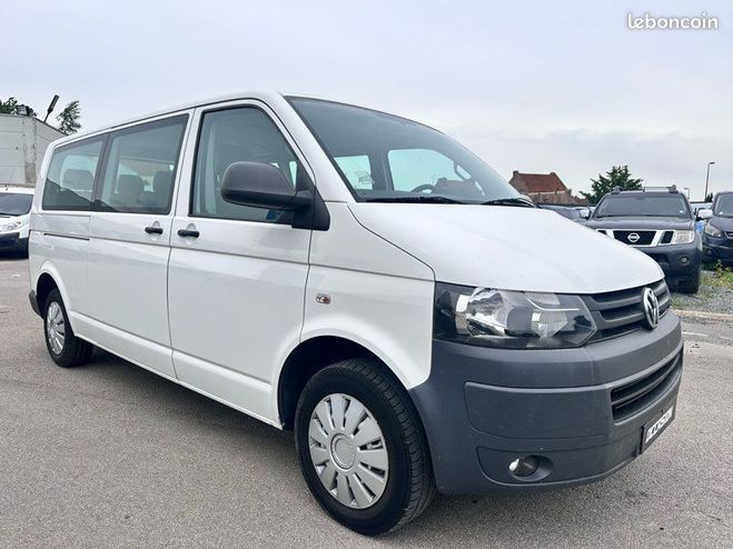 Volkswagen Transporter t5 2.0 tdi 140cv l3h1 91000km long chss Blanc de 2010