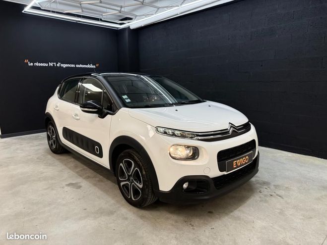 Citroen C3 1.2 PURETECH 110 SHINE CAMERA CARPLAY CL Blanc de 2018