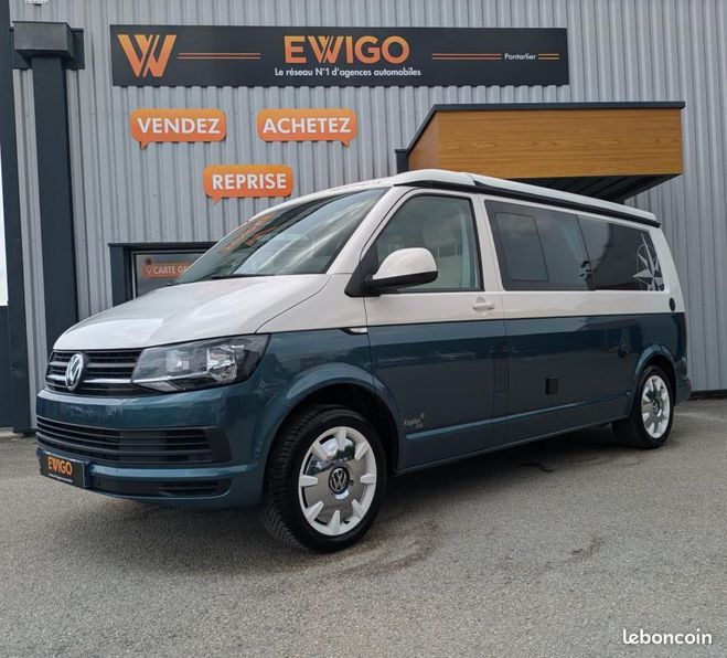 Volkswagen Transporter 2.0 TDI 150ch L2H1 WESTFALIA DSG BVA Bleu de 2019