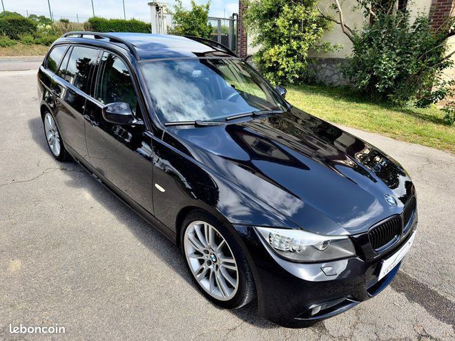 BMW Serie 3 320da e91 pack -M 190mkms-pano-cic-11999 Noir de 2009
