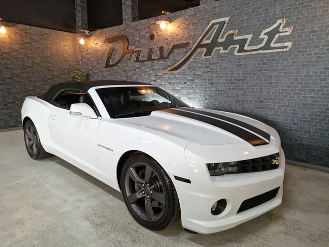 Chevrolet Camaro Cabriolet SS 6.2L V8 405ch BVA 2013 blanc / bandes noires de 2013
