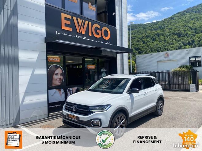 Volkswagen T Cross 1.0L TSI 115CH FIRST EDITION APPLE CARPL Blanc de 2019