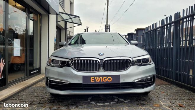 BMW Serie 5 2.0 520d 190CH LUXURY BVA Gris de 2018