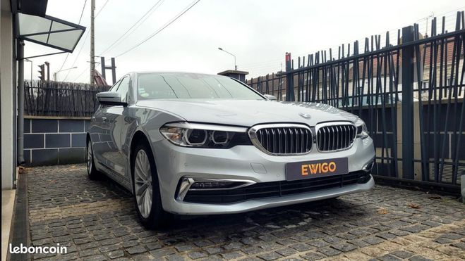 BMW Serie 5 2.0 520d 190CH LUXURY BVA Gris de 2018