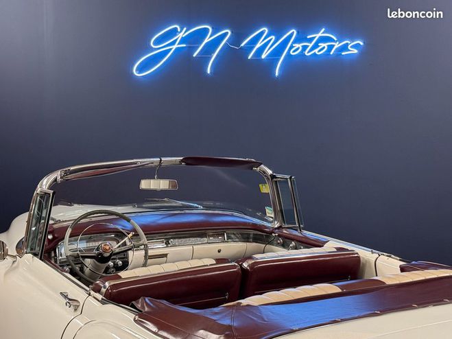 Cadillac Coupe DeVille cabriolet 1955 MOTEUR NEUF Blanc de 1960