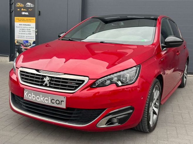 Peugeot 308 1.6 BlueHDi GT Line-81.000 KM --CARNET-- Rouge Mtallis de 