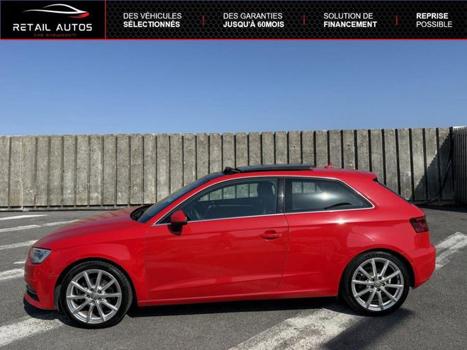Audi A3 2.0 TDI 150ch FAP Ambition Luxe S tronic Rouge mtallis de 2015