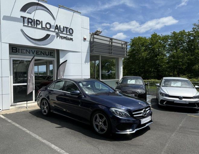 Mercedes Classe C 220 d - BVA 9G-Tronic - Sportline - GPS  BLEU FONCE de 2017