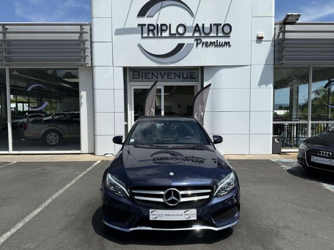 Mercedes Classe C 220 d - BVA 9G-Tronic - Sportline - GPS  BLEU FONCE de 2017