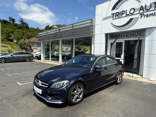 Mercedes Classe C 220 d - BVA 9G-Tronic - Sportline - GPS  BLEU FONCE de 2017