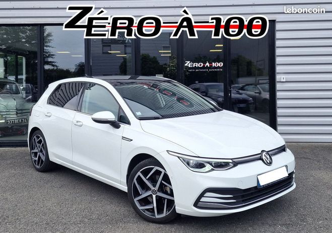 Volkswagen Golf 8 1.5 eTSI 150 DSG7 Toit Ouvrant Carplay Blanc de 2020