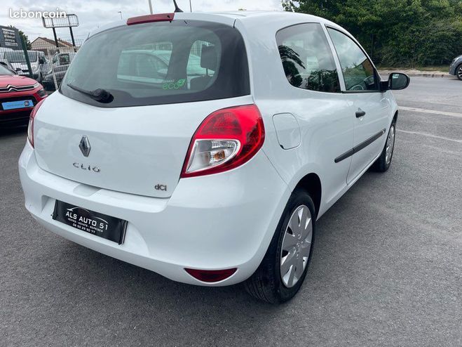 Renault Clio 3 DCI 75 authentique 2 places Blanc de 2011