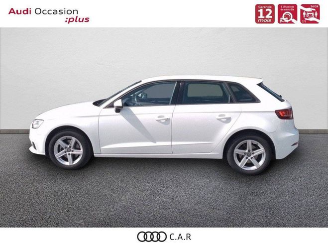 Audi A3 Sportback 30 TFSI 116 S tronic 7 Blanc de 2019