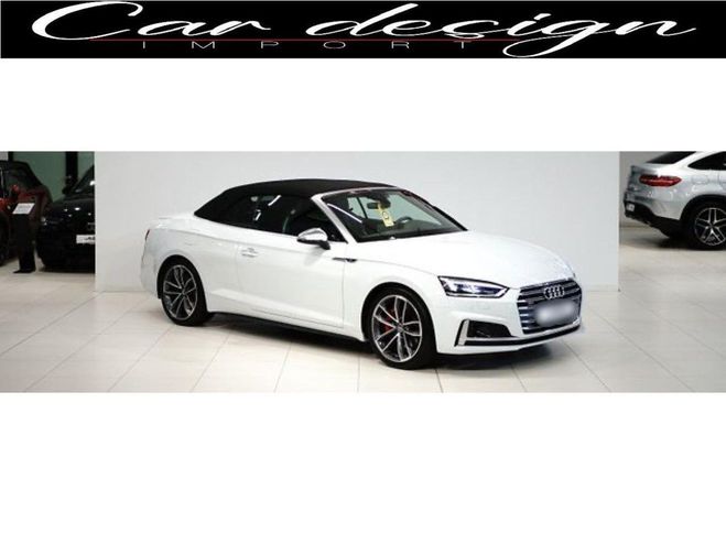 Audi S5 Cabriolet Quattro 3.0 V6 TFSI - BV S-tro Blanc de 2017