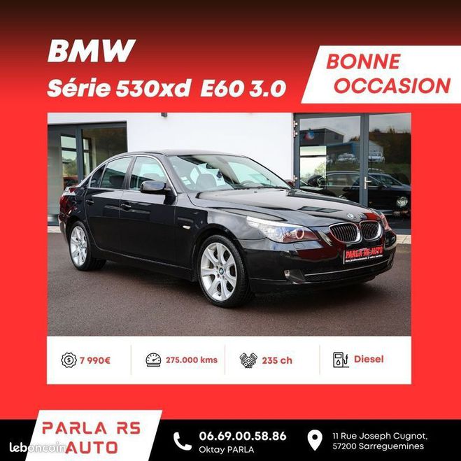 BMW Serie 5 530xd E60 facelift 235ch bote automatiq Noir de 2007