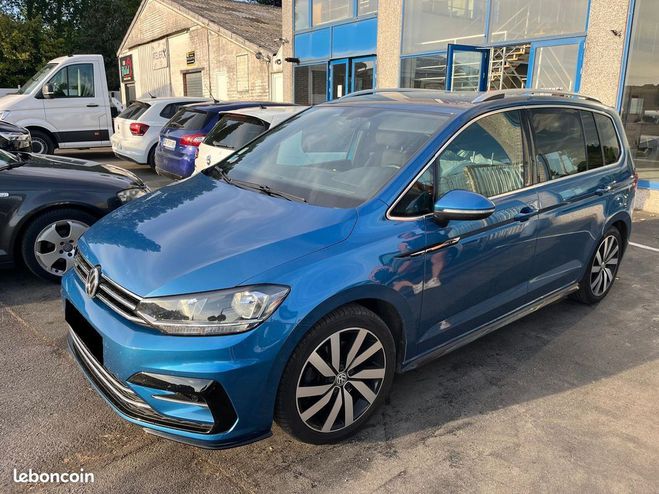 Volkswagen Touran R Line 5 places 150ch GPS-LED-RADAR AVAN Bleu de 2017