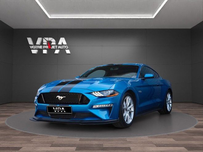 Ford Mustang  5.0 V8 GT 460ch BREMBO MagneRide CarPl Bleu de 2019
