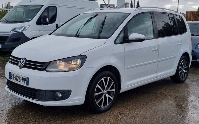 Volkswagen Touran II 1.6 TDI 105 FAP BlueMotion Technology BLANC de 2011