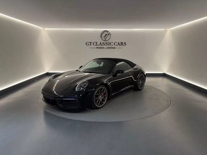 Porsche 911 992 CABRIOLET 3.0 450 CARRERA 4S Noire Intense Mtallise de 2020