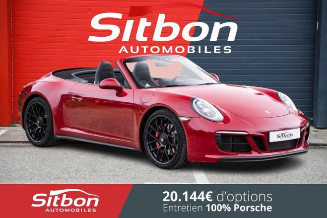 Porsche 911 991 Phase 2 Carrera 4 GTS Cabriolet Roug Rouge Carmin de 2018
