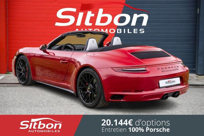 Porsche 911 991 Phase 2 Carrera 4 GTS Cabriolet Roug Rouge Carmin de 2018