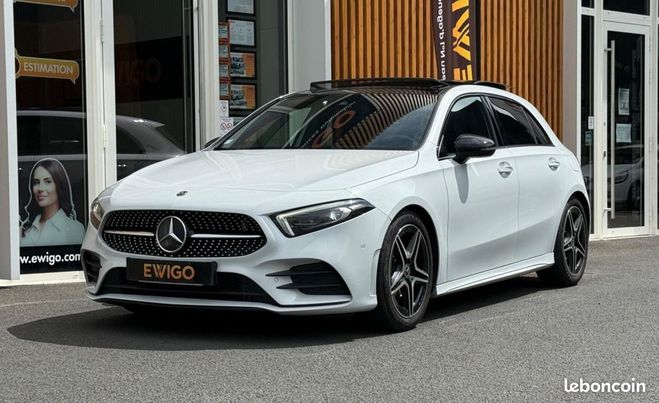 Mercedes Classe A 200 163Cv AMG LINE 7G-DCT BVA PACK PREMI Blanc de 2019