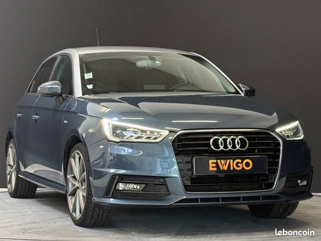 Audi A1 Sportback 1.6L TDi 115CH S-TRONIC S-LINE Bleu de 2015