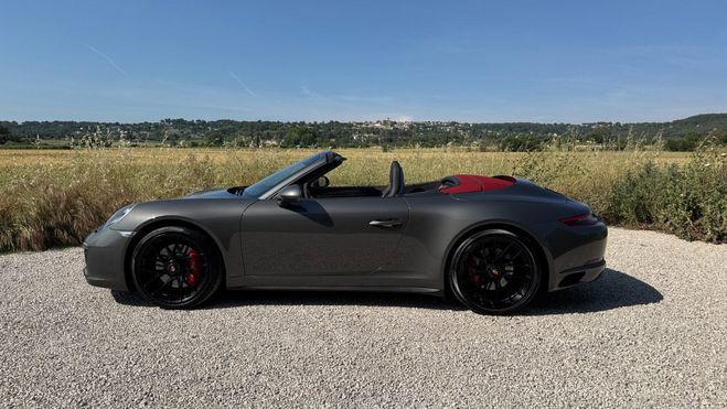 Porsche 911 991-2 CARRERA 4 GTS 3.0 450 PDK7 CABRIOL Gris Quartz mtal de 2019
