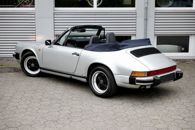Porsche 911 3.2L Cabriolet G50 Grise de 1988