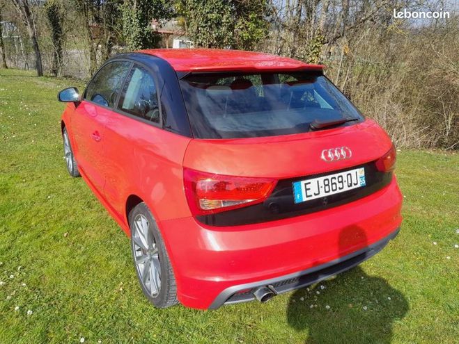 Audi A1 1.6 TDI 90ch FAP S line Rouge de 2014
