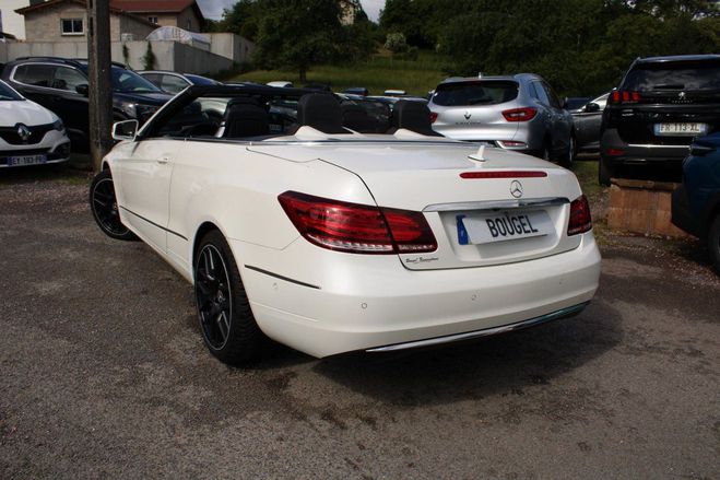 Mercedes Classe E CABRIOLET EXECUTIVE 220 CDI GPS 3D CAMR Blanc Perl de 2014