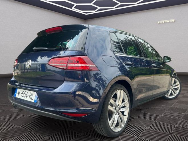 Volkswagen Golf VII 2.0 TDI 150 CARAT DSG6 CUIR XENONS G Bleu de 2014