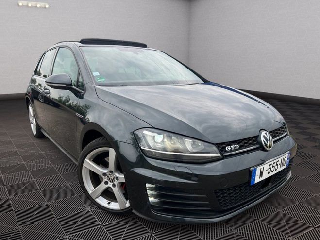 Volkswagen Golf VII GTD 2.0 TDI 184 DSG6 TOIT GPS XENONS Gris de 2013