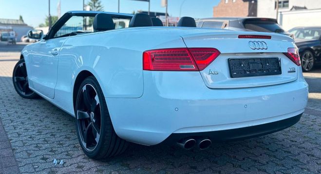 Audi A5 (2) CABRIOLET 3.0 TDI 245 DPF S LINE QUA Blanc mtal de 2015