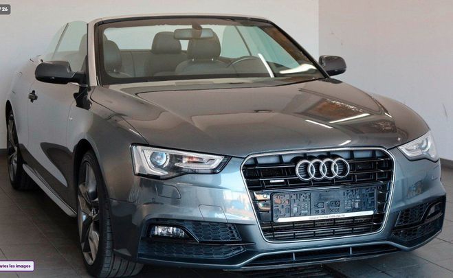 Audi A5 II CABRIOLET 3.0 TDI 218 S LINE QUATTRO  gris daytona m�tal de 2016