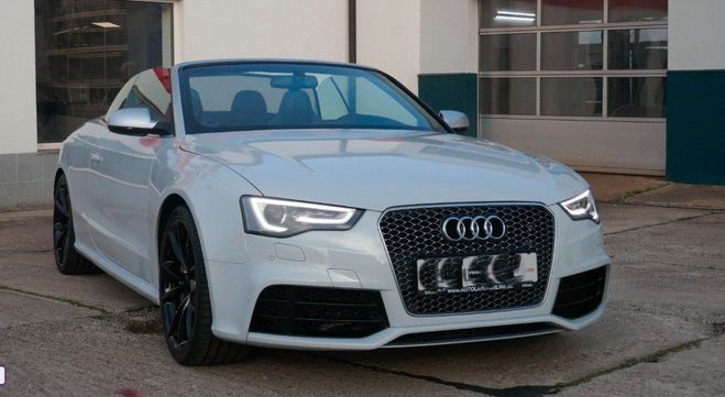 Audi RS5 Cabriolet 4.2 V8 FSI 450ch quattro S tro Blanc mtal de 2014