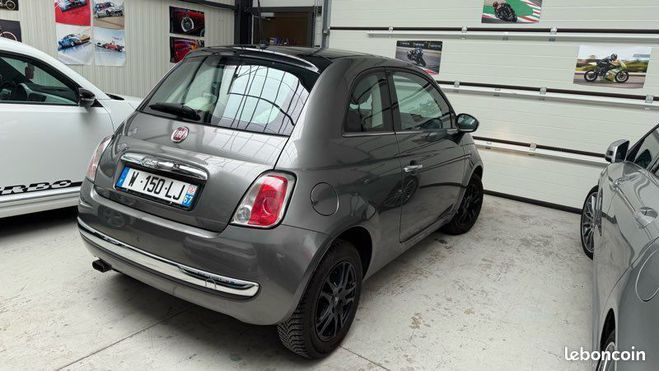 Fiat 500 CULT 1.2 Lounge CUIR 51600KM Gris de 2014