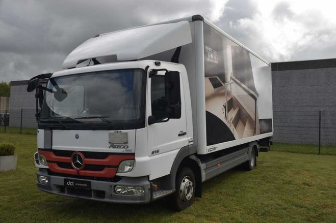 Mercedes Atego 816 Kasten Heckklappe 3 Sitz Blanc de 