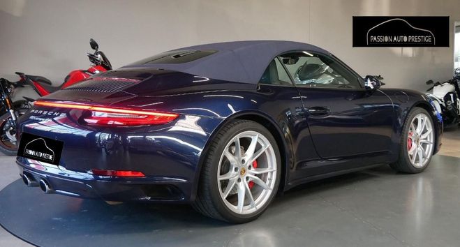 Porsche 911 991 CARRERA 4S 3.0 PDK 420ch Cabriolet Bleu - Nuit- Mtallis de 2017