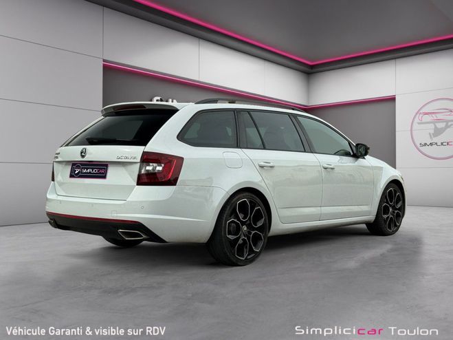 Skoda Octavia Combi 2.0 TDI 184 ch SCR FAP DSG7 RS GAR Blanc de 2019