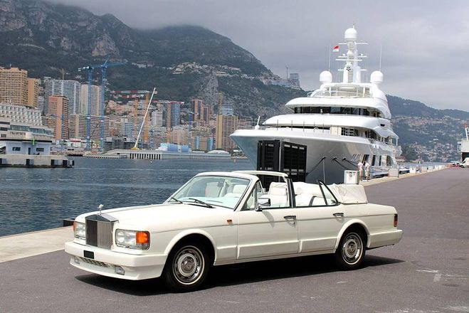 Rolls royce Silver Spirit CABRIOLET TRES RARE EX ROI D'ARABIE REPR Blanc Verni de 1984