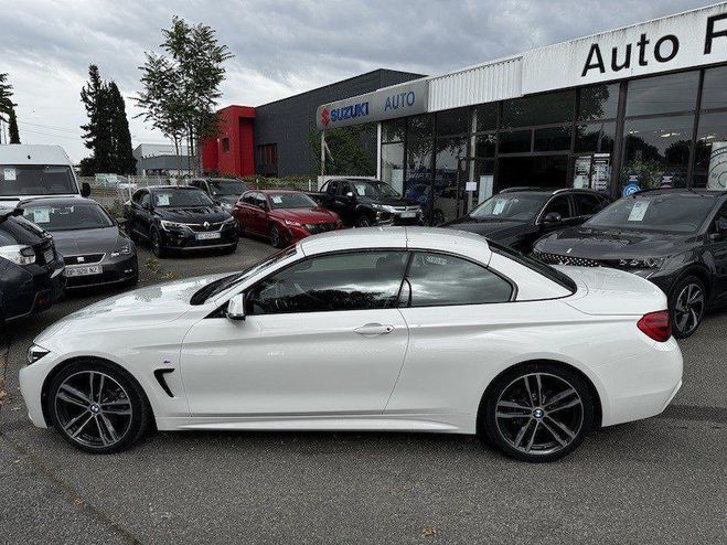 BMW Serie 4 CABRIOLET F33 Cab 420i 184 ch M Sport A BLANC de 2017