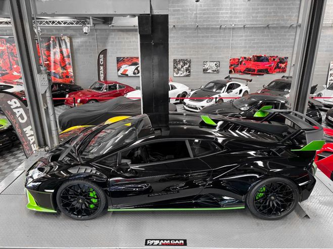 Lamborghini Huracan STO 640-2 V10 ? TVA APPARENTE Nero Noctis / Verde Selvans de 2021