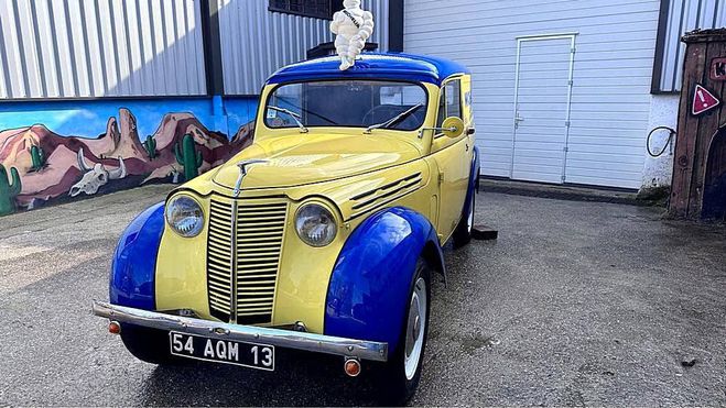 Renault Juva 4 Juvaquatre Fourgonnette Michelin Jaune Laqu de 1954