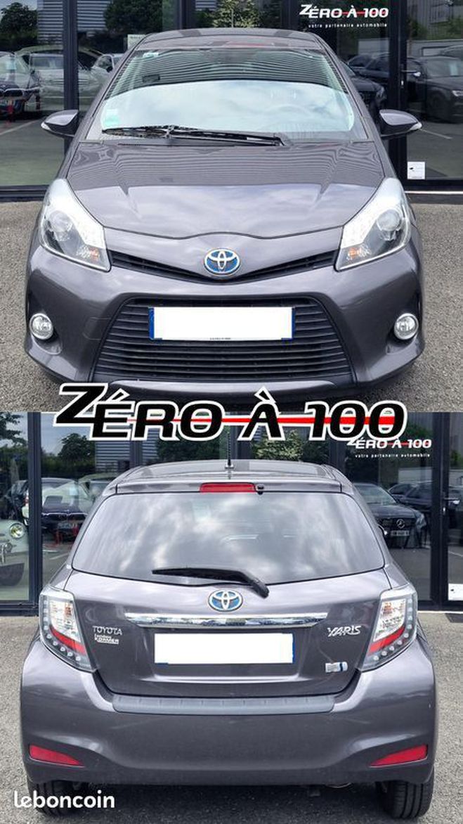 Toyota Yaris Hybrid 1.5L 100 ch Automatique 6 MOIS GA Gris de 2014
